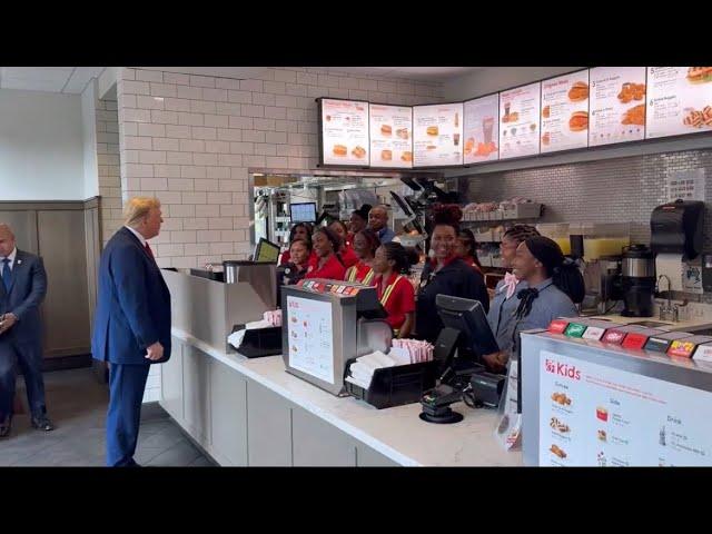 President Trump Stops By Chick-fil-A in Vine City, Atlanta — Orders 30 Milkshakes