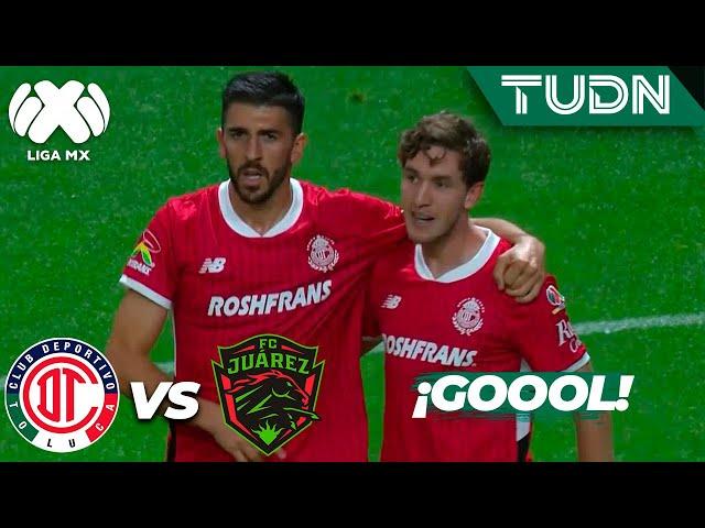 ¡LOS DIABLOS anotan el gol de la ventaja! | Toluca vs FC Juárez | Liga Mx -AP2024 - J2 | TUDN