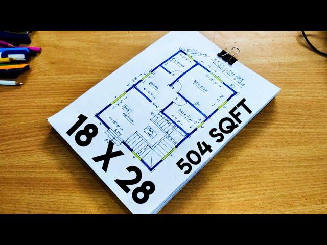 18 x 28 HOUSE DESIGN II 18 X 28 GHAR KA NAKSHA II 18 X 28 HOUSE PLAN