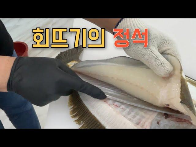 횟집 사장님이 알려주는 회치는 방법 | 여러분도 이제 셰프가 될 수 있습니다!!