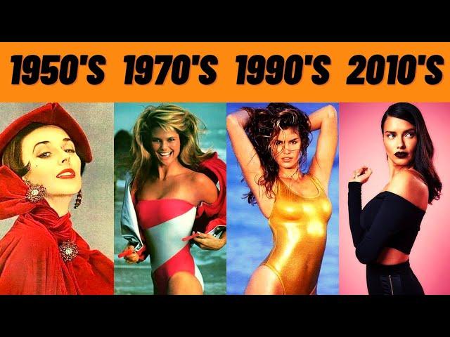 The Most Beautiful Supermodel Every Year (1950-2022)