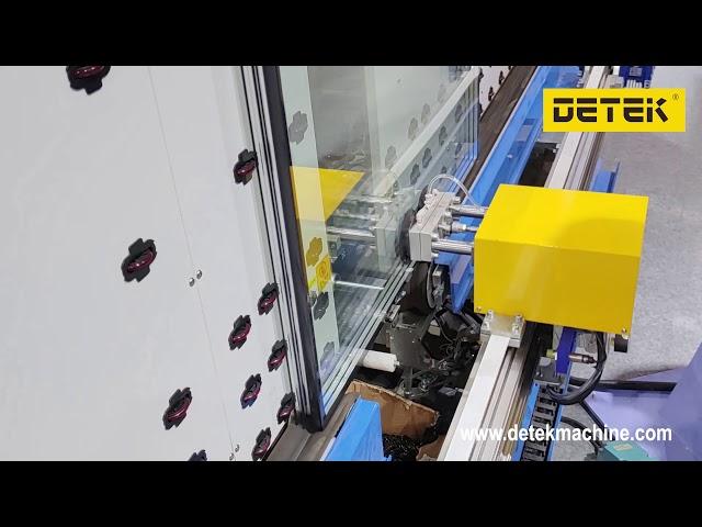 Auto IGu quadruple production with robotic sealer by DETEK machine