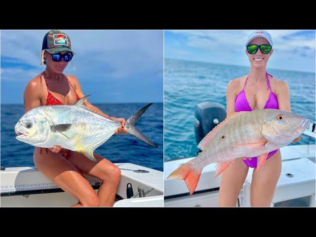 Girls Fishing Day - Snapper, Grouper and Permit in Key West FLORIDA