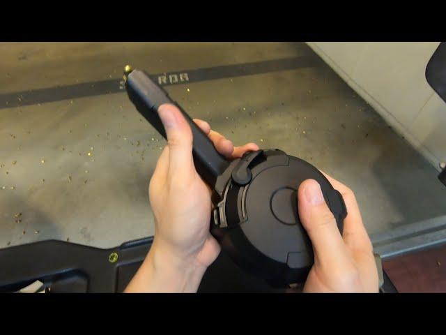 Magpul D-50 GL9 Glock Drum Magazine - Loading and Shooting (9mm)