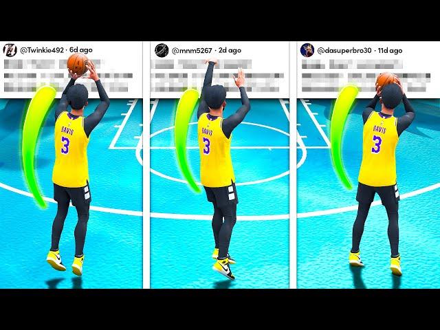 I Asked MY SUBSCRIBERS For THEIR JUMPSHOT On NBA 2K24! (UNLIMITED GREENS)