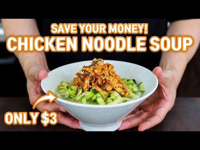 3 Dollar KOREAN Chicken Noodle Soup (Dak Kalguksu) l Save Your Money