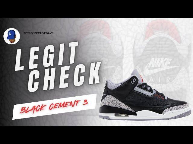 AVOID FAKES: Jordan 3 Black Cement 2024 LEGIT CHECK 