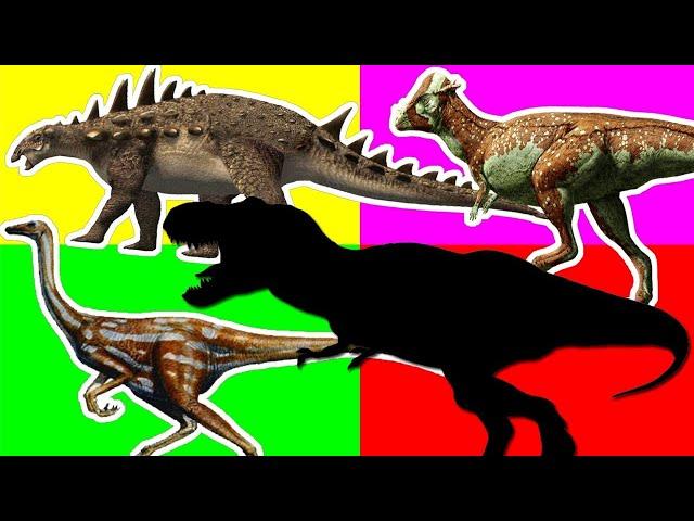 Dinosaurs Match Up Game! Learn Dinosaurs Gallimimus, Scelidosaurus, Tyrannosaurus T rex for Kids toy