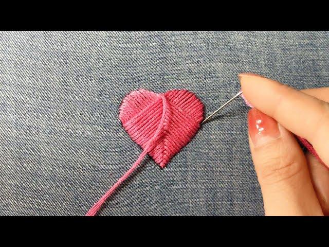 How to Embroider a Heart to Cover a Hole on Jeans