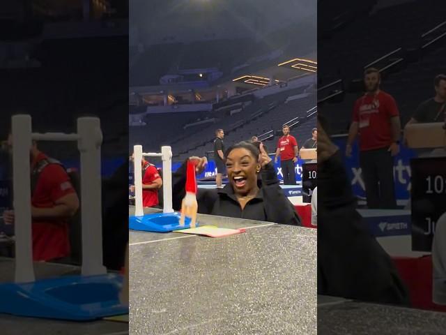 “That's just about how I landed on the bars today”  #gymnastics #simonebiles #usagtrials24 #fail