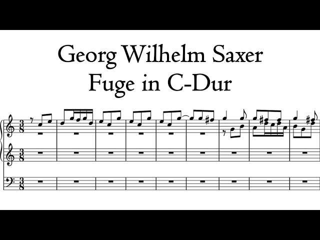 Saxer - Fuge in C-Dur / C major - Van Vulpen organ, Rotterdam, Hauptwerk