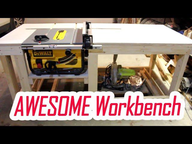 Easy DIY Workbench with Dewalt Table Saw DWE7480 Insert | Part 1 | JURO Workshop