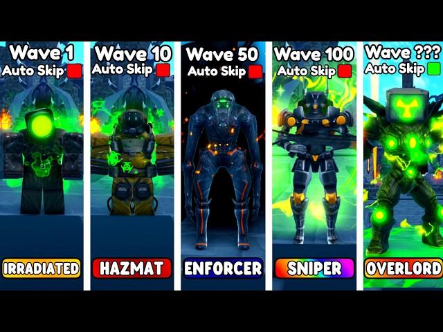 EVERY WASTELAND UNIT VS ENDLESS MODE! (Toilet Tower Defense)
