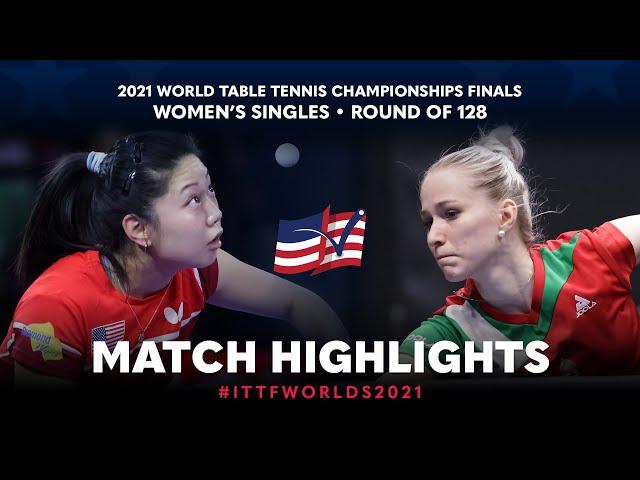 Lily Zhang vs Leonie Hartbrich | 2021 World Table Tennis Championships Finals | WS | R128