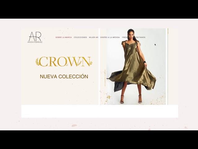 Website design for Ariadna Rodríguez Clothing