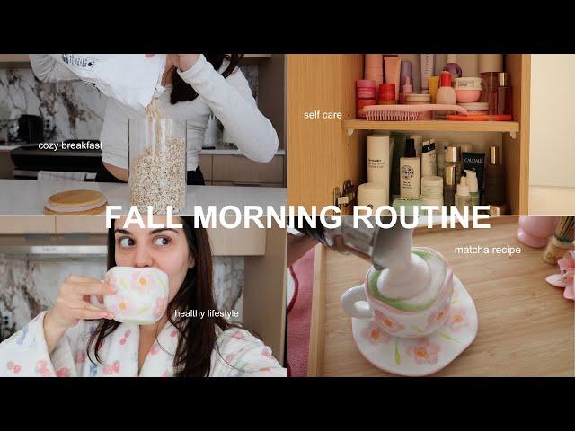 FALL MORNING ROUTINE: cozy, productive and aesthetic