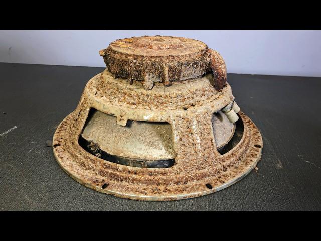 100 Years Underground! Rusty Antique JBL SPEAKER Restoration