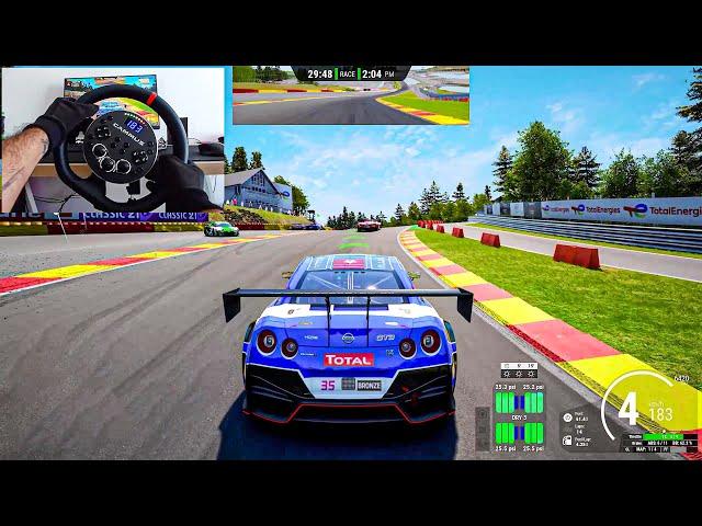 Intense Online Race Battle - POV Steering Wheel Gameplay | Assetto Corsa Competizione