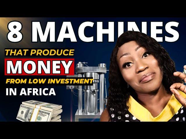 Here Are The 8 MOST Affordable Machines With High Return On Investment In Africa