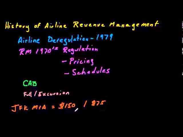 History of Airline Revenue Management - Part 1