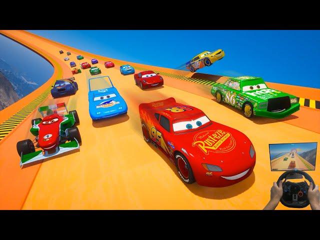 Ring Race All Cars McQueen VS The King Chick Hicks Francesco Bernoulli Winford Rutherford & Friends