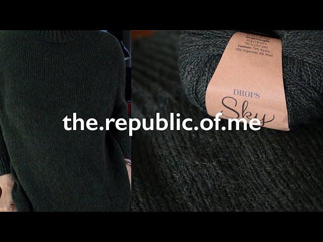 A chatty one / finished sweater & lots of handspun yarn