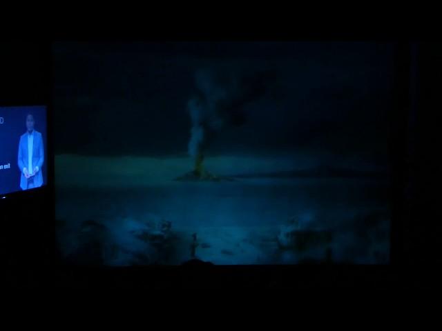 Volcanic Eruption in Auckland (Simulation), Auckland museum