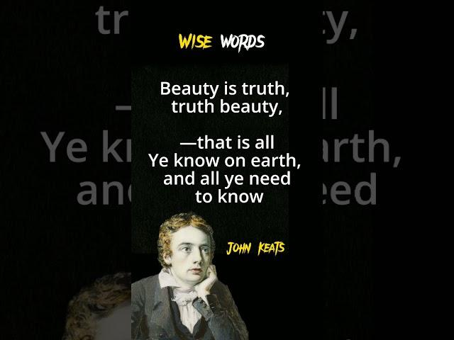 john keats quotes | quotes about life #youtube #ytshorts #youtubeshorts #wisewords