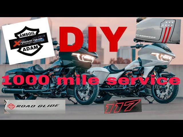 D.I.Y. 2024 Harley Davidson Road Glide 1000 mile service 1k