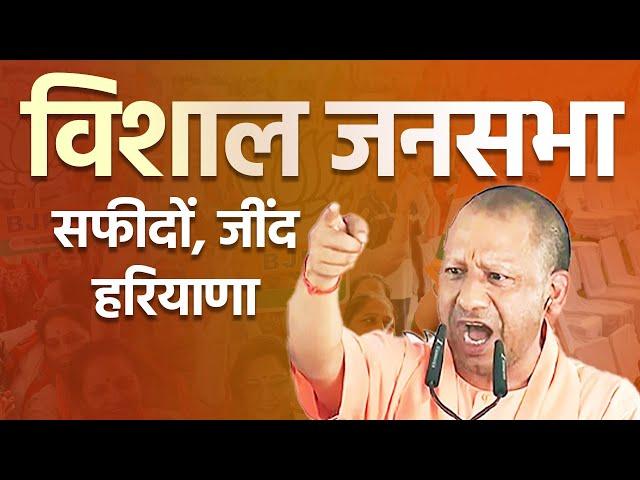 LIVE: UP CM Yogi Adityanath addresses public meeting in Safidon, Jind | Haryana Election 2024