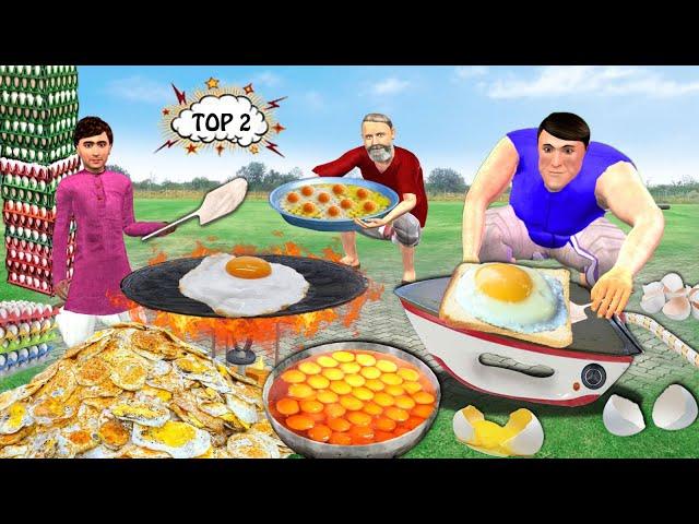 1000 Eggs IronBox Bread Omelette Cooking Egg Fry Hindi Kahani Hindi Moral Stories Funny Comedy Video