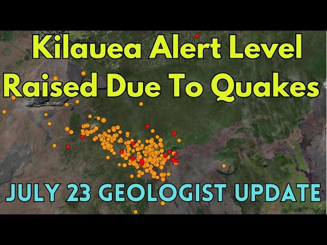 Earthquake Swarm Causes Rise in Kilauea's Alert Level: Geologist Analysis