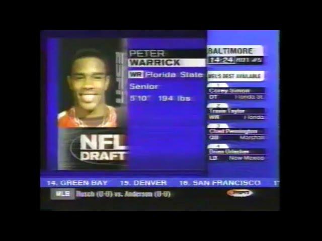 Bengals Select WR Peter Warrick (2000 NFL Draft)