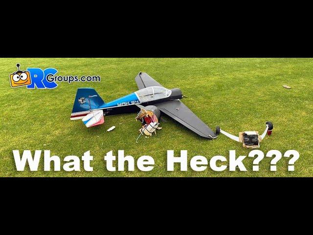 RC Airplane Crash - Nose Falls Off!