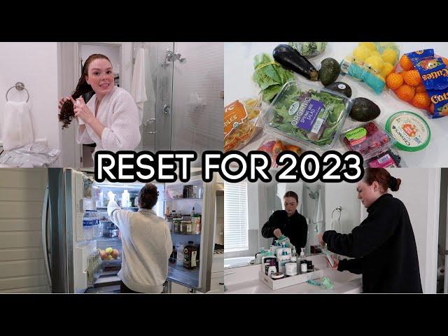 RESETTING FOR THE NEW YEAR! Cleaning My House, Fridge Clean Out & Grocery Shopping