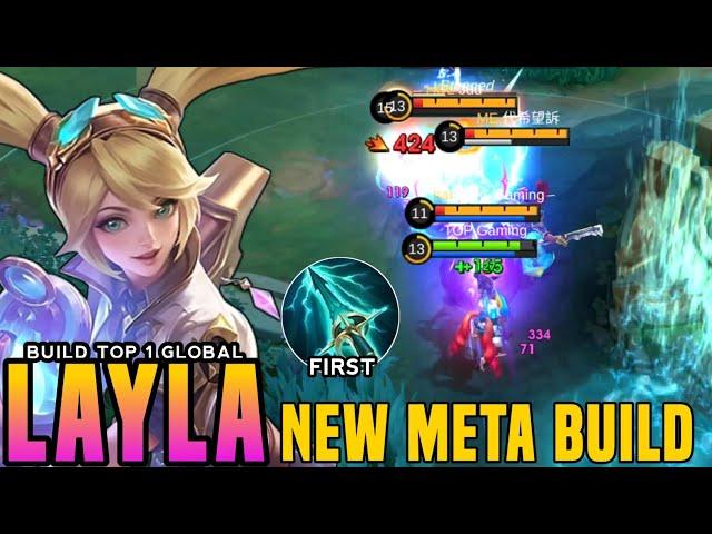 NEW META BUILD!!  LAYLA 1 HIT BUILD & EMBLEM 2024 (AUTO DELETE)!!- MLBB