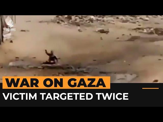 Crowd of Palestinians helping 'shredded child' come under attack in Gaza | Al Jazeera Newsfeed