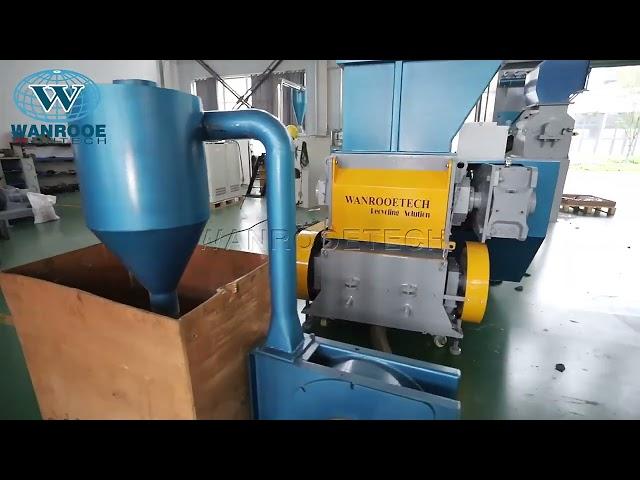 500-800kg/h Plastic lumps and pipes shredder crusher machine