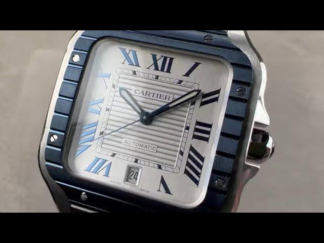 Cartier Santos de Cartier Blue PVD WSSA0047 Cartier Watch Review