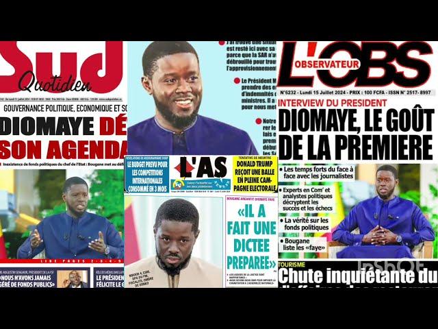 Revue De Presse ABDOU KHADRE SECK !! Lundi 15 Juillet 2024 !!BAOL INFO TV OFFICIEL