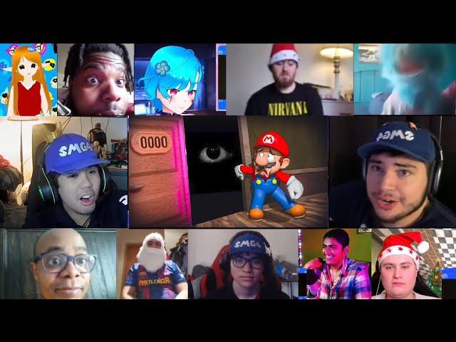 Mario Plays Roblox DOORS Reaction Mashup