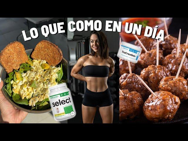 Lo que como en un día como entrenadora | Cómo comer para mantener masa muscular