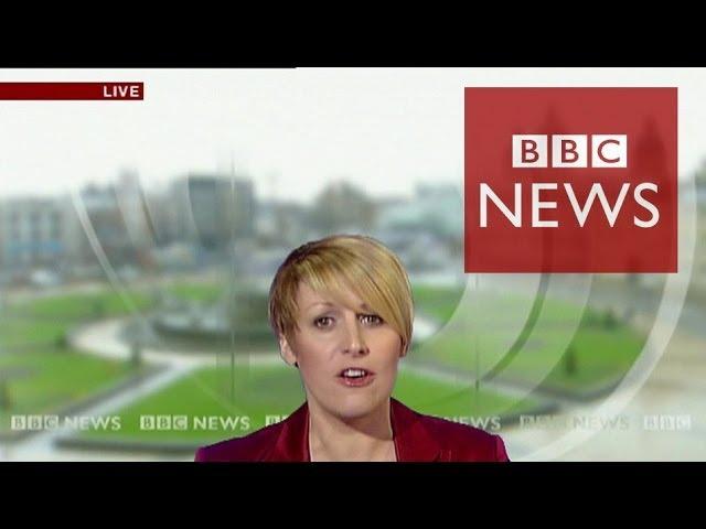 'That sinking feeling' - Reporter 'sinks' live on air - BBC News