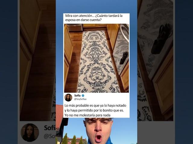 Mira con atención ¿cuánto tardará la esposa en darse cuenta? lo más probable es que ya lo haya