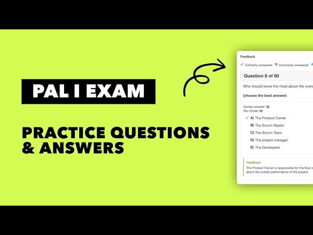 2024 PAL I Practice Questions by ScrumPrep