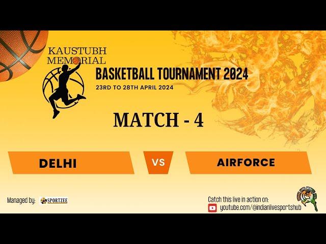 Delhi Vs Airforce | Kaustubh Memorial Basketball Tournament | Fr. Agnel Sports Complex Mumbai