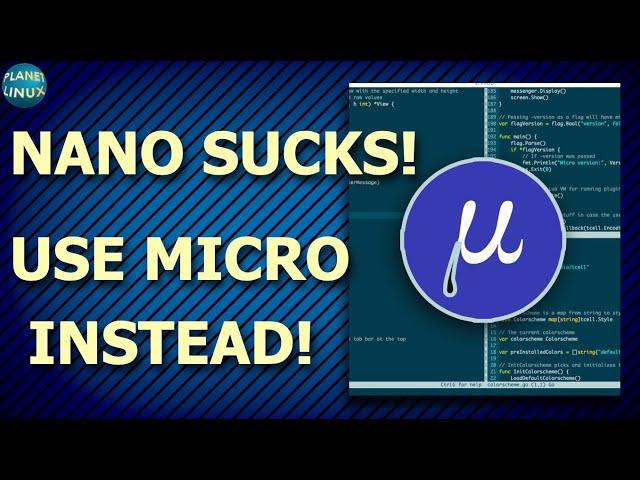 The BEST Text Editor on Linux? - Micro Text Editor