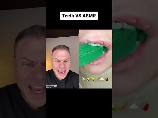 Orthodontist Reacts! Teeth VS ASMR Food