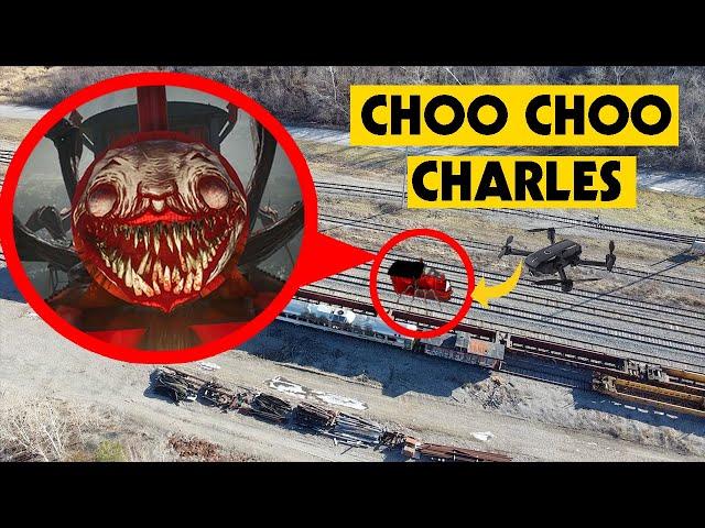 DRONE CATCHES CHOO-CHOO CHARLES IN REAL LIFE AT ABANDONED TRAIN STATION! | CHOO-CHOO CHARLES CAUGHT!