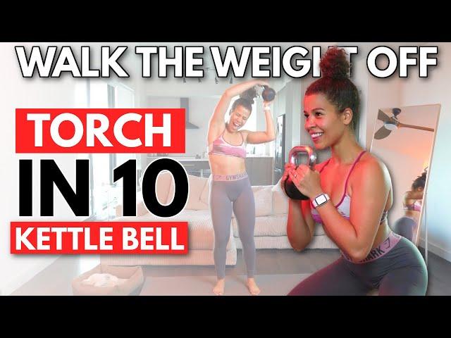 10 Min Fat Burn Tabata Workout (with Kettle Bell) | No Repeats